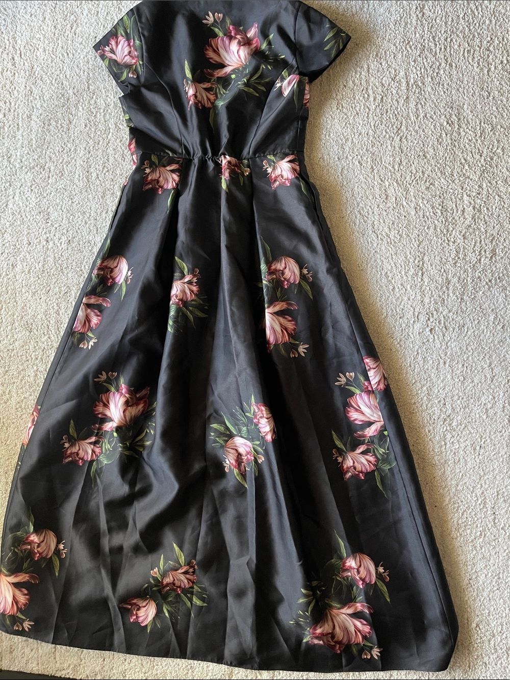 Sachin & Babi Marta Floral Print Satin Gown - Picture 6 of 8